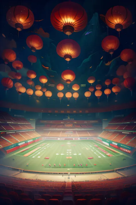 sports spectators stadium games hangzhou, china antique