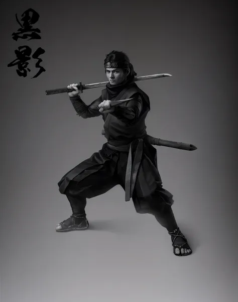 imagem arafed de um homem em uma roupa ninja segurando uma espada, foto de retrato samurai, inspired by Kanō Hōgai, dramatic wielding katana pose, inspired by Kanō Sanraku, Modelos de Yasuke 5 0 0 px, estilo samurai, japanese warrior, detailed bushido form...