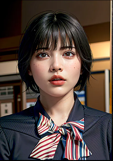 (best quality, masterpiece, intricate details:1.4),(high detail skin:1.2),(high detail face:1.2), (realistic, photo realistic:1.3), detailed skin, detail up, looking at viewer,(realistic:1.3),photorealistic,Full shot,
fullbody, a girl, hayashiruna, short s...