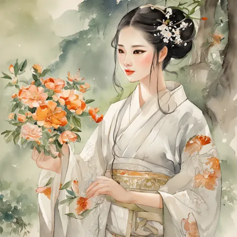 The first-borns were two beautiful daughters.
Thúy Kiều the eldest, Thúy Vân the younger.
Apricot slender in frame, snow pure in spirit.
Each to her own charms, but both girls were perfect.
Vân’s beauty was very remarkable.
Her eyebrows – full crescent arc...