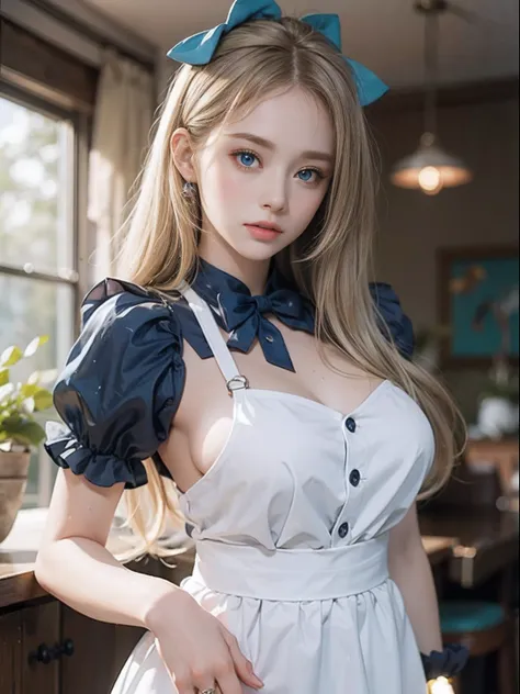 portlate、Alice in Wonderland、Blue sky、Bright and very beautiful face、Young shiny shiny white shiny skin、Best Looks、The most beautiful bright blonde hair in the world、finer hair、Super long silky straight hair、Beautiful bangs that shine、Glowing crystal clear...