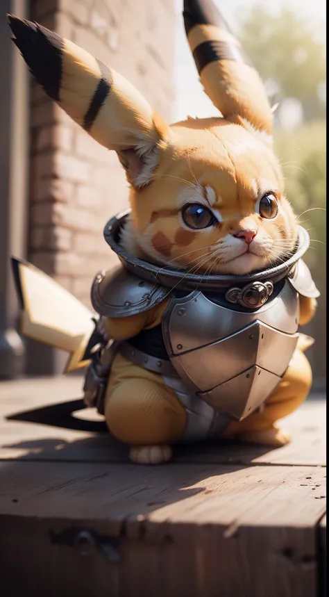 Pikachu in armor