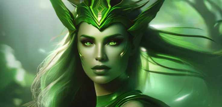 Green Skin Woman  cinematic