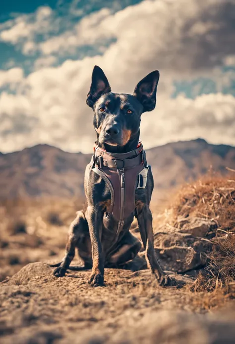 Centrado perfecto, cachorro labrador, Use una chaqueta del equipo estudiantil, usar gafas de sol, Usar auriculares, cheerfulness, standing up position, Belleza abstracta, centrado, Looking at the camera, in front of camera, nearing perfection, dynamic, Alt...