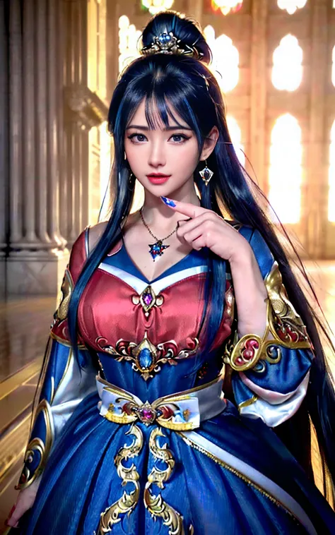 ((realisticity: 1.2)), ((realistic: 8K UHD)), ((best resolution: 8K UHD)), hyper detailed, best quality,masterpiece,highres,cg, ((1 girl hyper detailed and hyper realistic) ) , ((beautiful queen, hyper realistic and hyper detailed)),((white skin, beautiful...