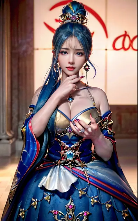 ((realisticity: 1.2)), ((realistic: 8K UHD)), ((best resolution: 8K UHD)), hyper detailed, best quality,masterpiece,highres,cg, ((1 girl hyper detailed and hyper realistic) ) , ((beautiful queen, hyper realistic and hyper detailed)),((white skin, beautiful...