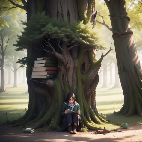 Book and tree