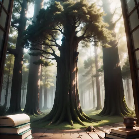 Book and tree