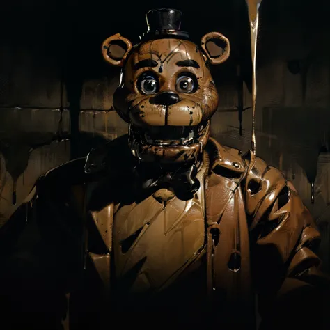 FreddyFNAF, drip jacket, detailed background, masterpiece, best quality