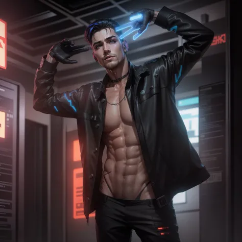 Change background,  cyberpunk, handsome boy , hot boy , realistic face, 8k , ultra hd