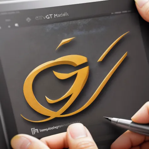 Design a logo with GT