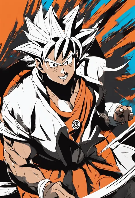 Naruto, cabelo preto, filho do goku art 3d