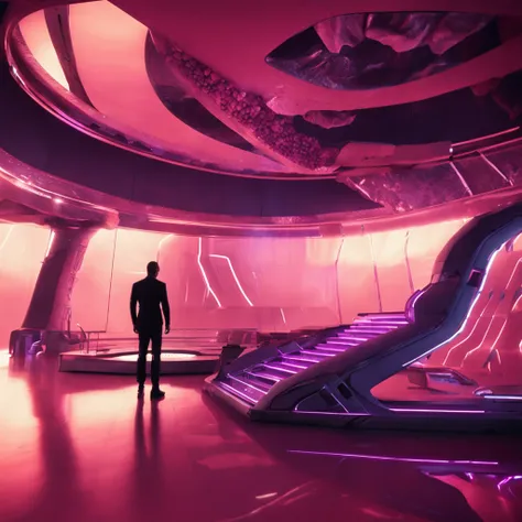 foto de corpo inteiro, in a futuristic setting