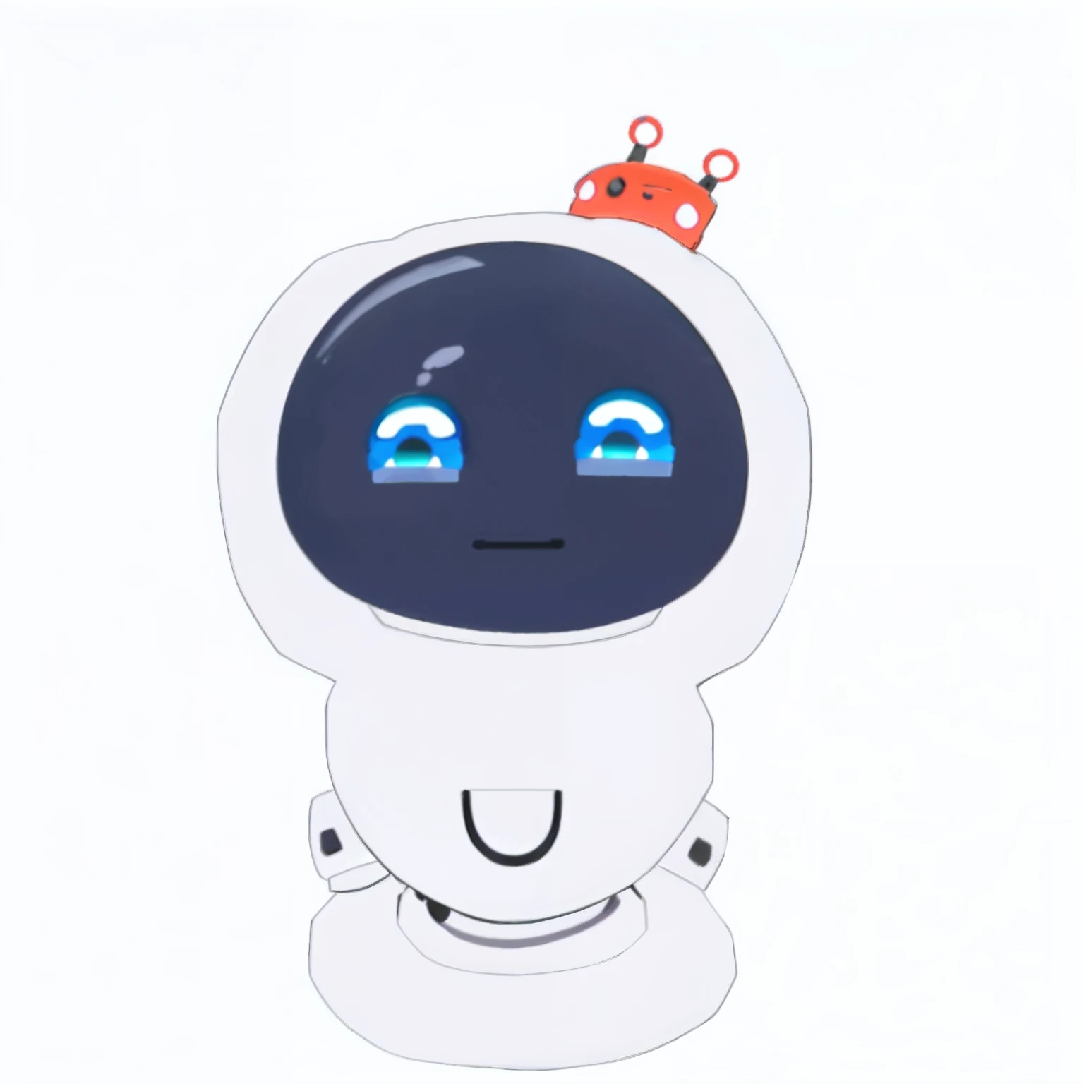 Close-up of the little robot, Very cute robot Zen, adorable friendly robot, resin, Cute humanoid robot, Cute robot, cute character, telegraph stickers, discord profile picture, healthcare, negao, cute pictoplasma, emma bot queen, Ori, happy robot