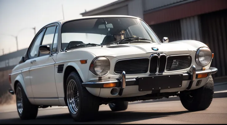 Best quality, masterpiece, (photorealistic:1.4), RAW photo, 8k image of iconic "BMW 2002". The (((BMW 2002))) is a compact car that has become an emblem of the brand and a benchmark in the history of sports cars. Its design and performance capture the esse...