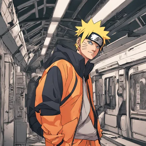 Naruto in streetwear style