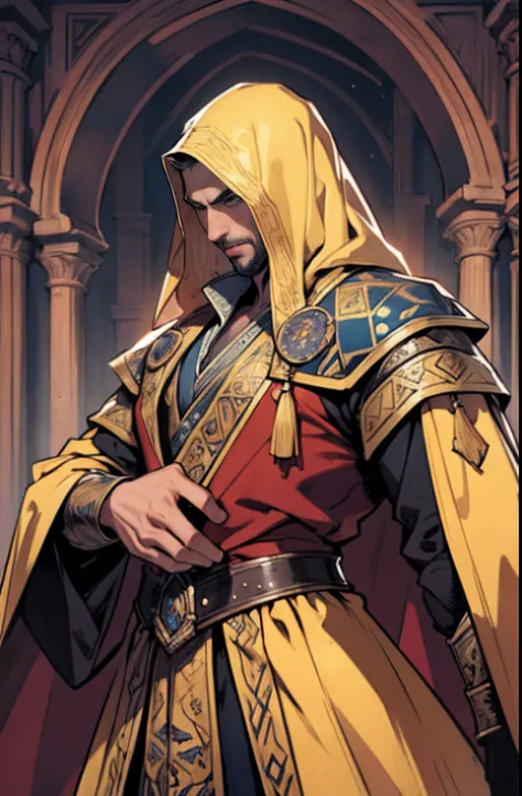 Castlevania Lord of the shadows hyper realistic super detailed Dynamic shot master piece super detailed Characters moroccan Wear traditional moroccan backgrounds