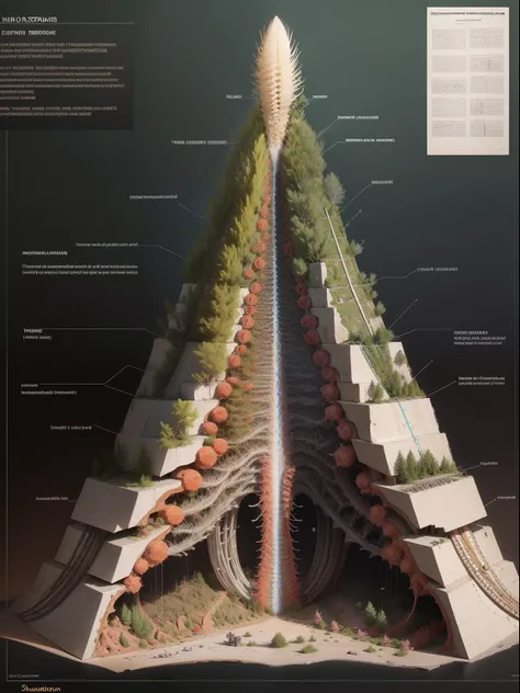 Schematic diagram of the multistructural structural hierarchy of human spinal nerves，Detailed chart annotations，boundage，Border，Neuroanatomical hierarchy，Surrounded by stars，Star chart，Detailed details are plentiful，Charts，Charts