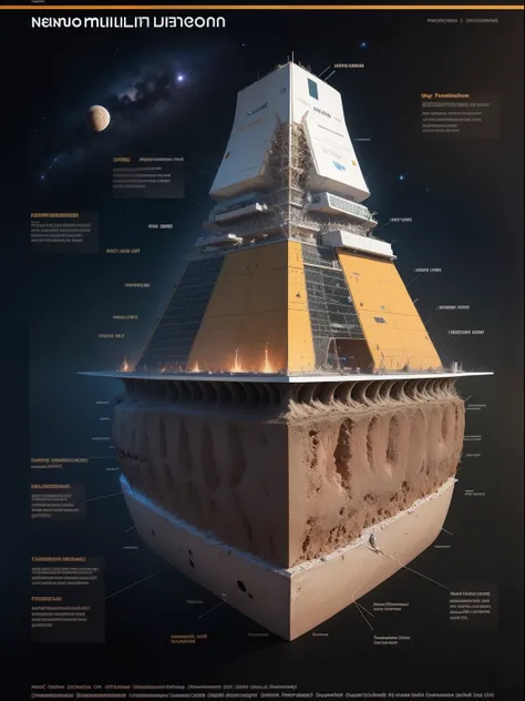 Schematic diagram of the lunar probe and cerebrospinal nerve multistructure hierarchy，Detailed chart annotations，boundage，Border，Neuroanatomical hierarchy，Surrounded by stars，Star chart，Detailed details are plentiful，Charts，Charts