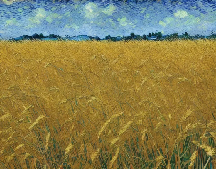 Van Gogh cut off his own ears in a wheat field