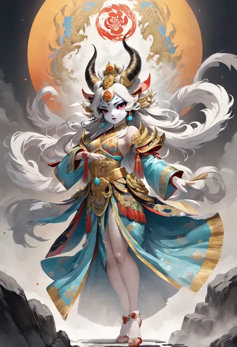 (entire body image:1.5), (extremely detailed CG unity 16k wallpaper:1.1), (Denoising strength: 1.45), (tmasterpiece:1.37), original, extremely detailed wallpaper, (((beijing opera))), (sketch), (wash painting), ((color splashing)), ((ink splashing)), ((((d...