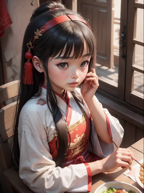 a girl, China, ancient, traditional