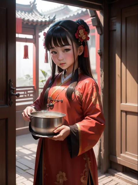 a girl, China, ancient, traditional