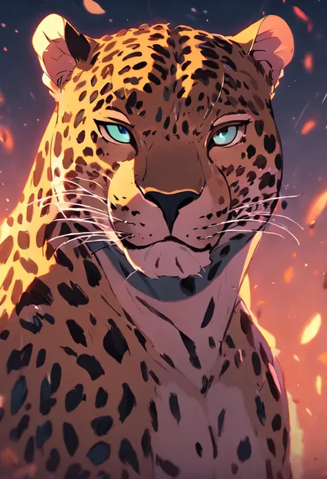 Leopard man in Pixar style