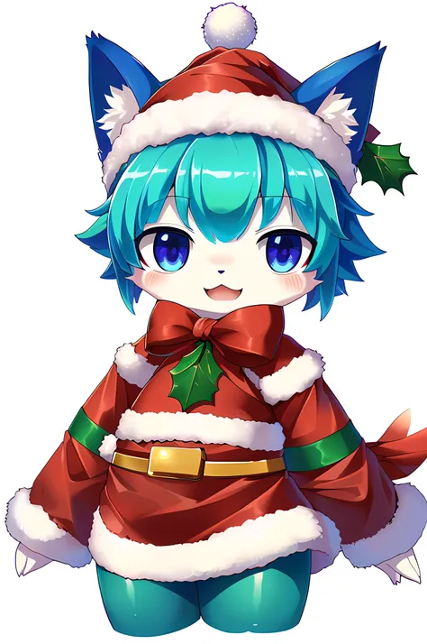 White background，detailed full body，超A high resolution, NFFSW, Best-aesthetic, Best quality, masutepiece, Flat avatar, Impeccable，Animal heads，catss，Personal，Positive，Christmas，leges，No background，Remove the background