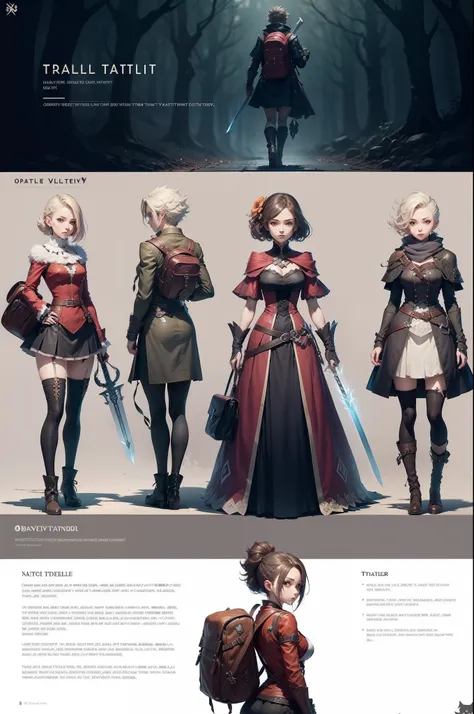 Anime character with backpack and sword in hand, octopath traveller style, from bravely default ii, boris valejo. octopath traveler, haibane renmei, jrpg character art, Octopus Voyager, Female protagonist 👀 :8, ( ( character concept art ) ), final fantasy ...