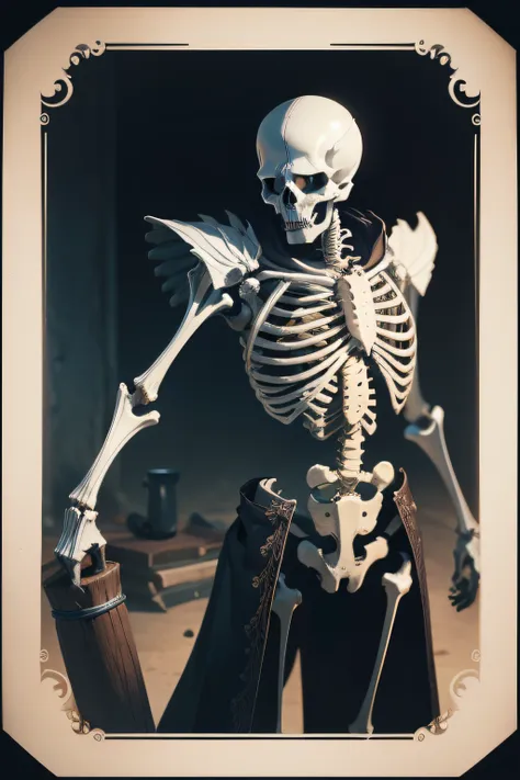 skeleton , items and skill images on slides