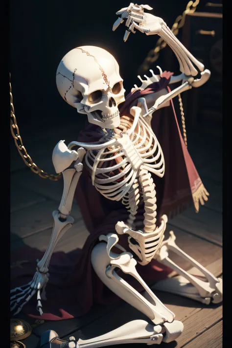 skeleton , items and skill images on slides