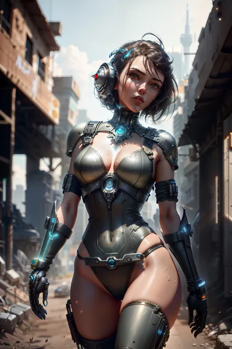 Arad woman in futuristic suit walks the street, wojtek fus, Cute cyborg girl, artgerm julie bell beeple, CGsociety masterpiece, Phlegm sputum, phlegm. sci-fy, girl in mecha cyber armor, cgsociety contest winner, 3 D rendering character art 8 K, cgsociety c...