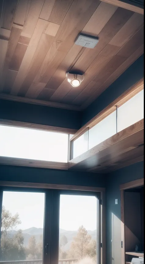 Simple wooden ceiling design