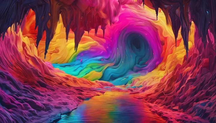 A colorful painting