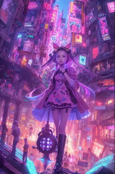 "alice_in_cyberland, futuristic_cyberpunk_world, vibrant_neon-lit_cityscape, alice_in_wonderland-inspired, digital_realm, surreal_atmosphere, glowing_technology, urban_jungle, augmented_reality, mysterious_characters, adventurous_storyline"