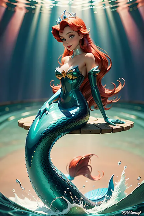 a cartoon version of Disneys little mermaid