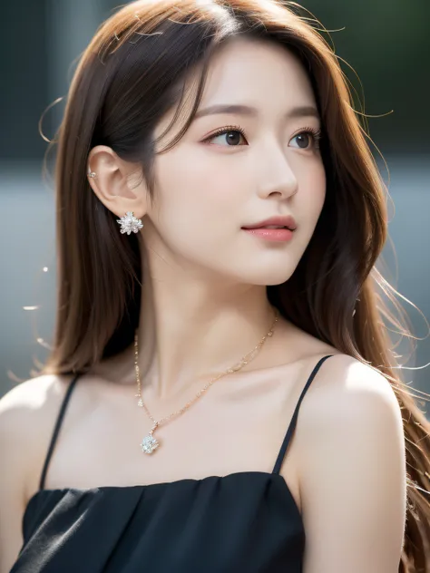 (((８K Very high resolution, high detailing, highly accurate, masutepiece))),Photography & realistic atmosphere,shinny skin,Beautiful skin,fine-grained white skin,Detailed face,Detailed eyes、Dark green eyes,Very pretty eyes,Detailed lips、very beautiful face...