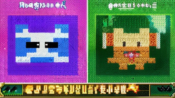 鸟山明风格，Flat pixel games《dragon quest》，Game monster design，（angelicales：1.4），16-bit pixels