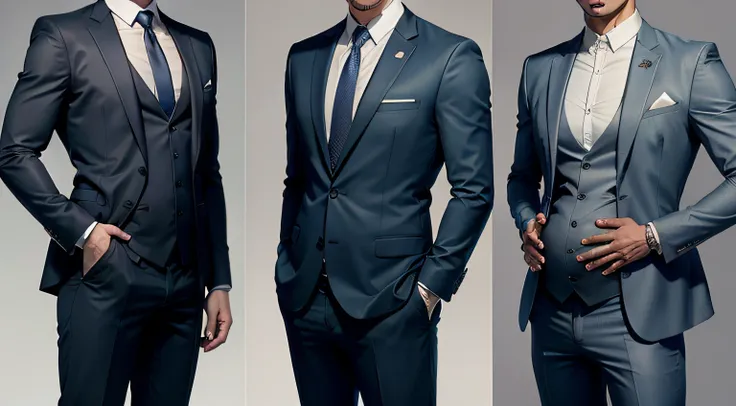 Suit asian man，Pregnant men，Male pregnancy，Handsome and handsome，being thin