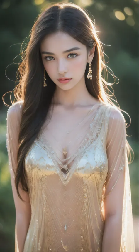 8K UHD,RAW photo,1 Snake woman,(Elongated snake tail:1.3),Red long-haired,The face is delicate,Skin is smooth and delicate,Full breasts,Crystal clear golden scales,(Real Human:1.3),(A high resolution:1.4),(A detailed:1.5),(photorealestic:1.7),RAW photo,Po...