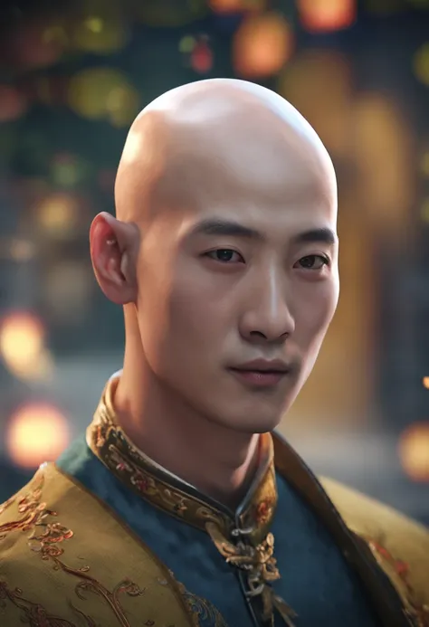 Male bald head Xiao Zhan