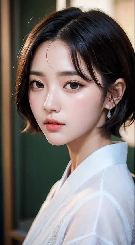 (gyeongsan:1.5), close up, masterpiece, best quality, raw photo, photorealistic, face, incredibly absurdres, beautiful girl, cute, short hair, depth of field, highres, ultra-detailed, finely detail, extremely detailed, extremely detailed eyes and face, sha...