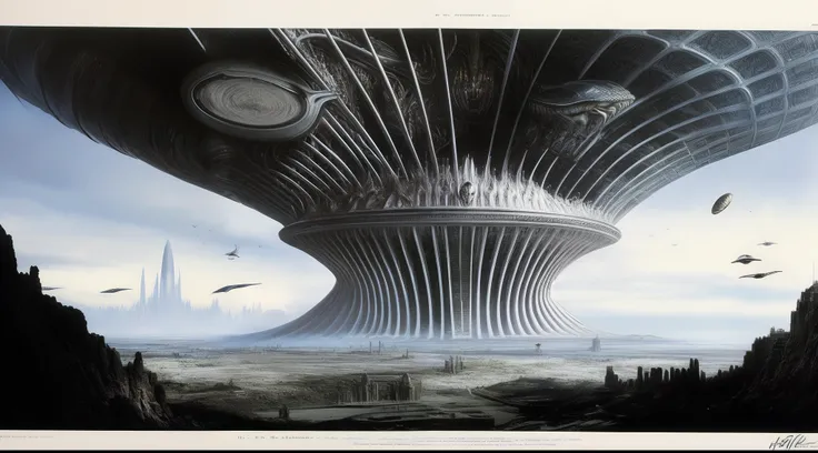 H.R. Giger concept-art for Alien, various illustrations