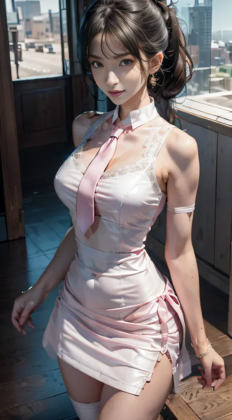 8K, Masterpiece, RAW photo, Best quality, Photorealistic, Extremely detailed CG unification,Open navel, 8k wallpaper, Depth of field, Cinematic light, Lens flare, Ray tracing, (Extremely beautiful face, Beautiful lips, Beautiful eyes), intricate detail fac...