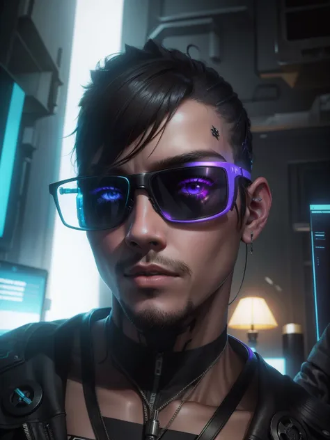 Cyberpunk menino bonito ultra realista,--v 4