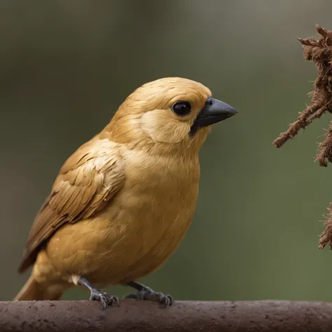 "Cute golden bird animated image in Disney movie style，Wearing a cute hood，Presents an extremely detailed picture，Depth detection shows 8K level quality。"