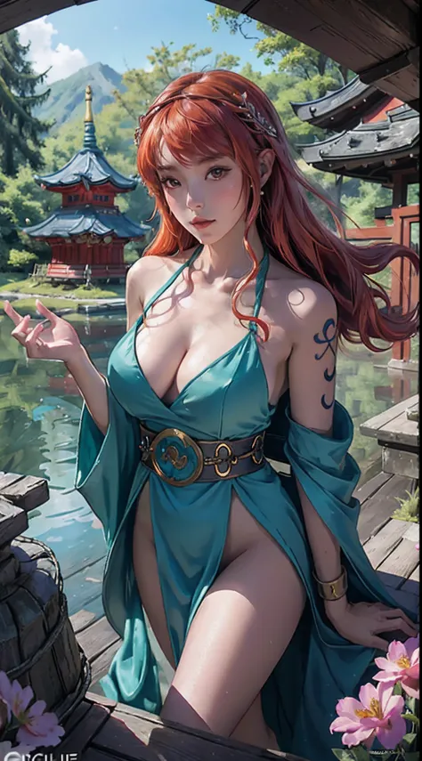 (1girl:1.3),solo,__body-parts__,
official art, unity 8k wallpaper, ultra detailed, beautiful and aesthetic, beautiful, masterpiece, best quality,Fantastical Atmosphere, Calming Palette, Tranquil Mood, Soft Shading,
Miko priestess, charm spell, talisman fam...