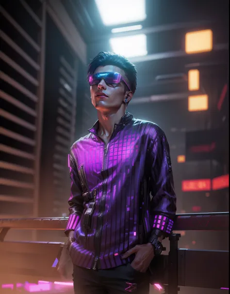 Change background, cyberpunk, handsome boy, realistic face, 8k,ultra realistic