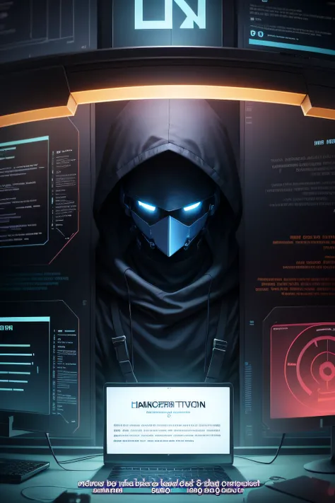 Hacker recruitment poster，There is no text，Banned Generation Characters